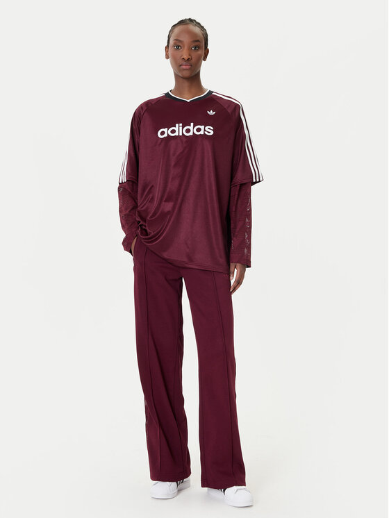 adidas adidas Bluza KC6432 Bordo rdeča Oversize