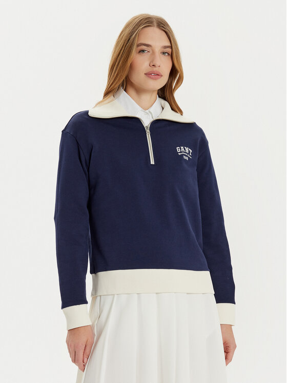 Gant Mikina 4201243 Tmavomodrá Loose Fit
