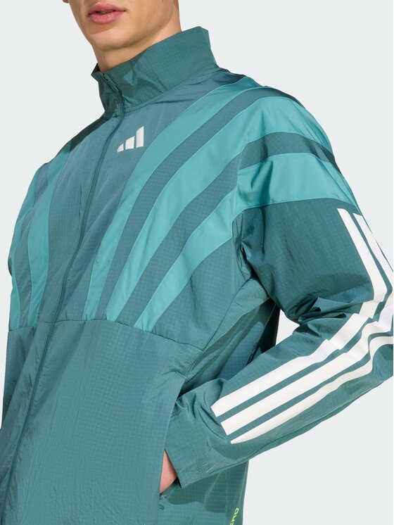 adidas adidas Kurtka do biegania Adizero Archive Zielony Regular Fit