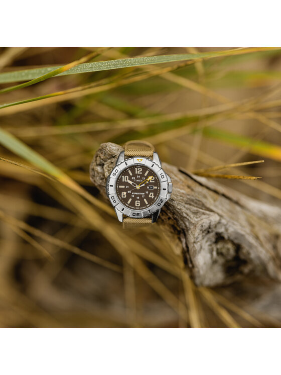 Timex Timex Zegarek TW2V62400 Beżowy
