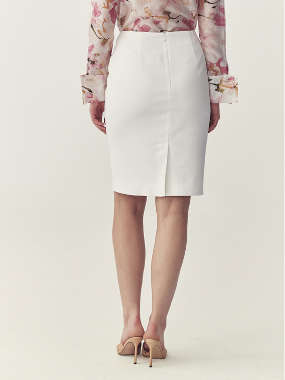 TATUUM TATUUM Midi sukňa MONITA 1 Biela Flare Fit