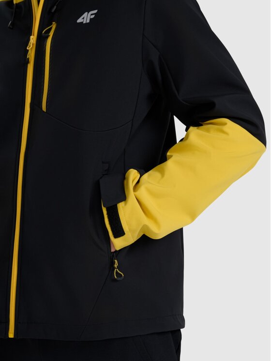 4F 4F Giacca softshell 4FRAW25TSOFM506-71S Giallo Regular Fit