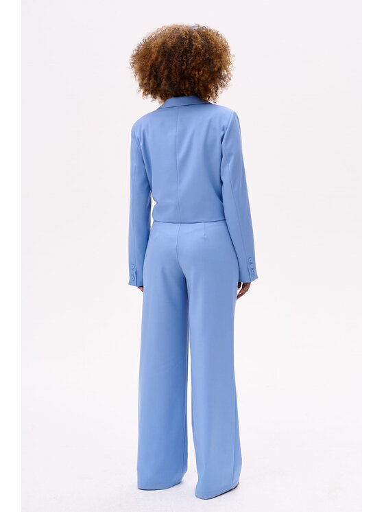 blue shadow blue shadow Spodnie damskie Demi Niebieski Regular Fit