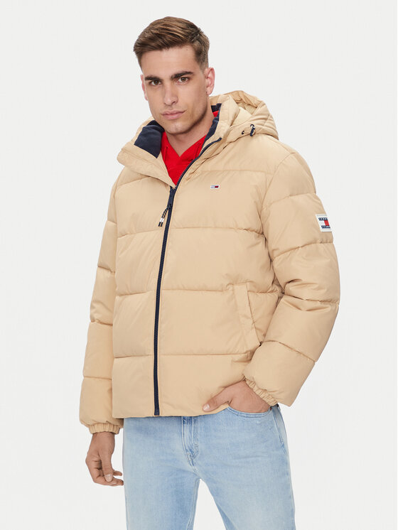 Tommy Jeans Zimné bundy Essential DM0DM18487 Béžová Regular Fit