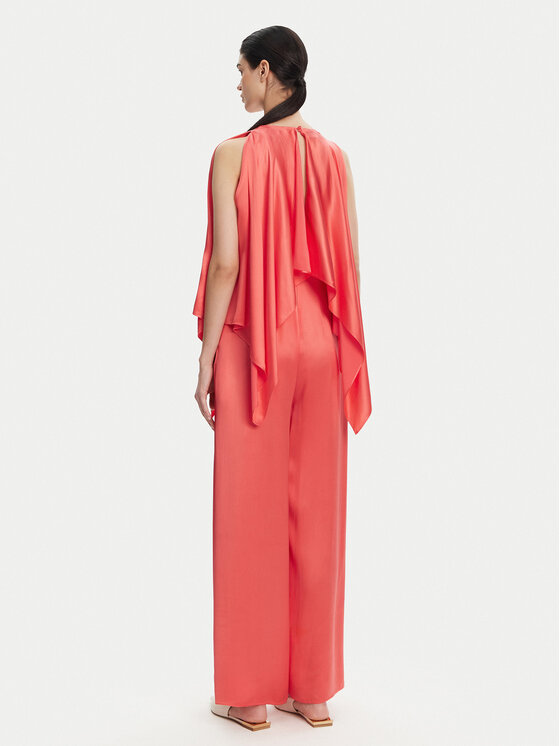 ワンピース PINKO SS25 OCA TUTA SATIN rosso corallo (104993 A2GZN53) PINKO Jumpsuit 104993 A2GZ Corallo Regular Fit | Modivo.it
