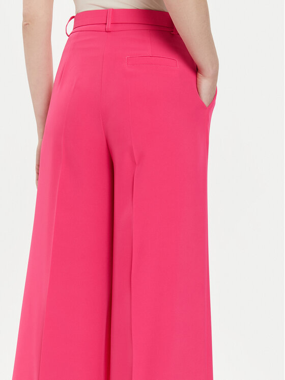 Maryley Maryley Palazzo hlače 24EB509/04FU Ružičasta Wide Leg