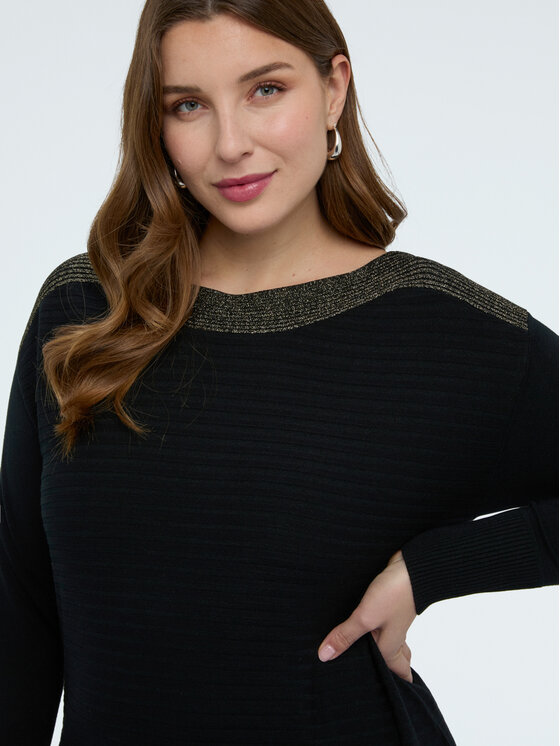 Fiorella Rubino Fiorella Rubino Sweter M086L008359N0Z3 Czarny Regular Fit