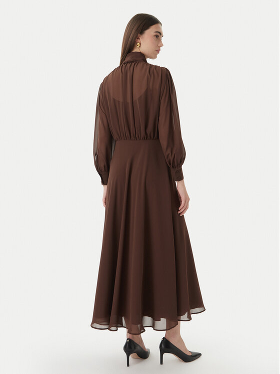 Marella Marella Φόρεμα κοκτέιλ Giovane 2613221093 Καφέ Regular Fit