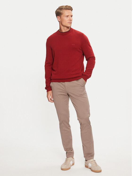 BOSS Boss Megztinis 50526844 Raudona Regular Fit