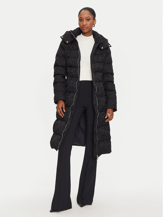 Elisabetta Franchi Elisabetta Franchi Zimné bundy PI-71D-46E2-V700 Čierna Regular Fit