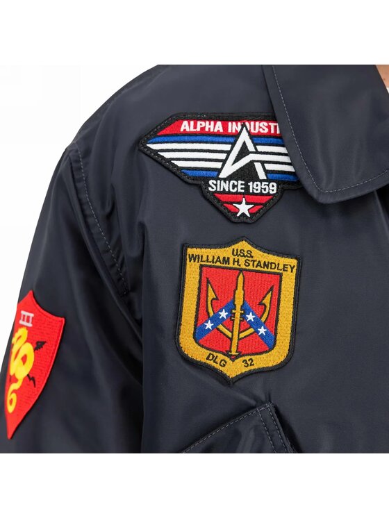 Alpha Industries Alpha Industries Kurtka bomber AI.268135 Czarny Loose Fit