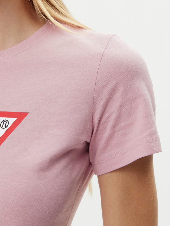 Guess Guess T-shirt W1YI1B I3Z14 Ljubičasta Regular Fit