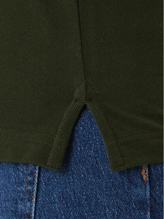 Tommy Jeans Tommy Jeans Тениска с яка и копчета DM0DM20676 Зелен Slim Fit