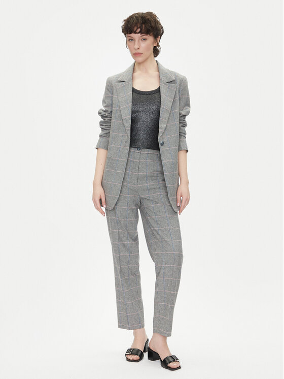Pepe Jeans Pepe Jeans Marynarka Flavia PL402503 Szary Regular Fit