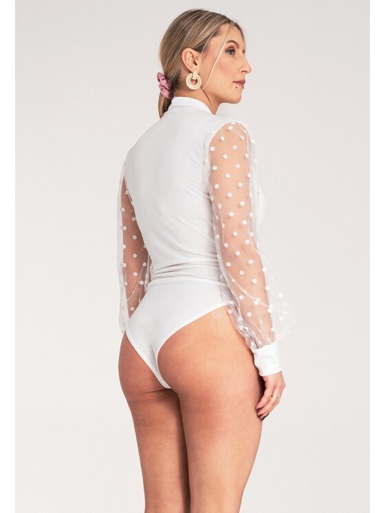 FIGL FIGL Body M1145 Biały Fitted Fit