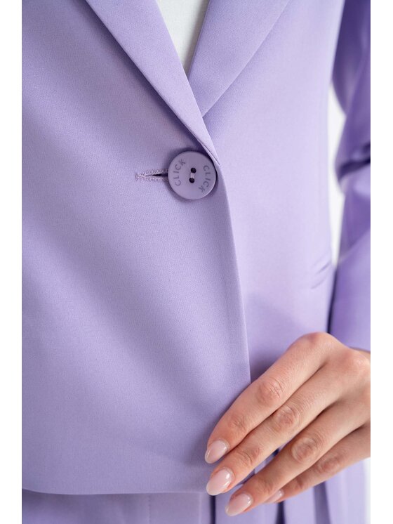 CLICK CLICK Σακάκι 71-0015 Μωβ Regular Fit