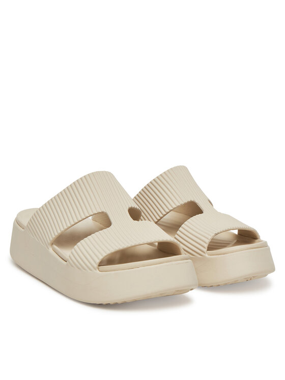 Crocs Crocs Pantoletten Getaway Groove Platform HStrap 210701 Beige