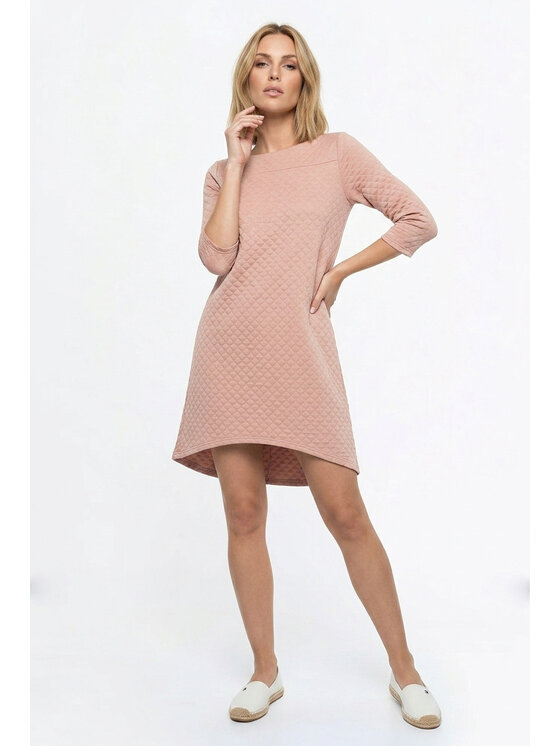 FIGL FIGL Každodenní šaty M1363 Růžová Loose Fit