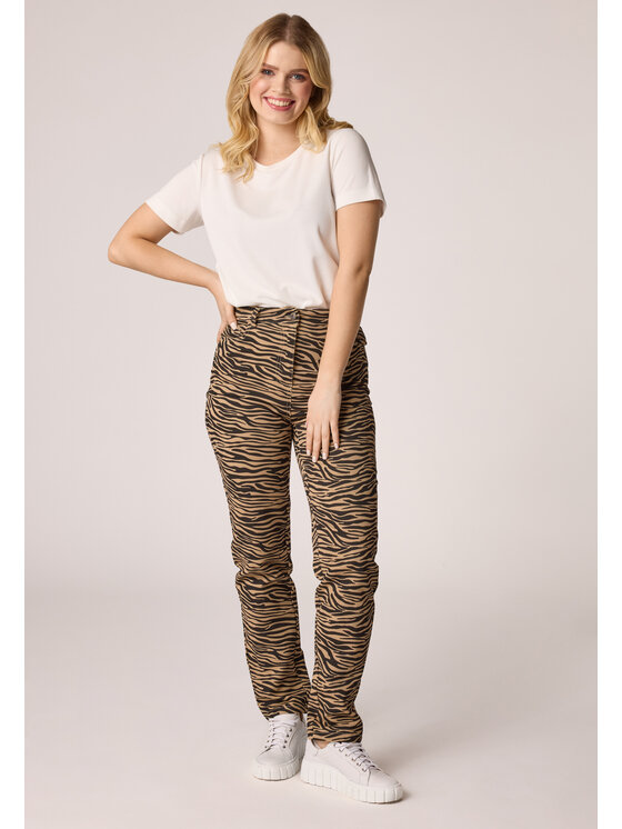 LAURELLA LAURELLA Teplákové nohavice 3TU006 Hnedá Regular Fit
