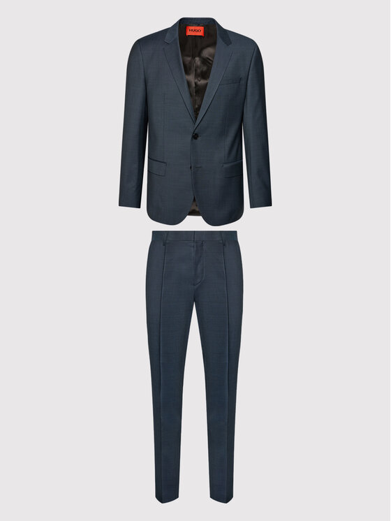 Hugo Garnitur Arti Hesten212 50451051 Granatowy Extra Slim Fit