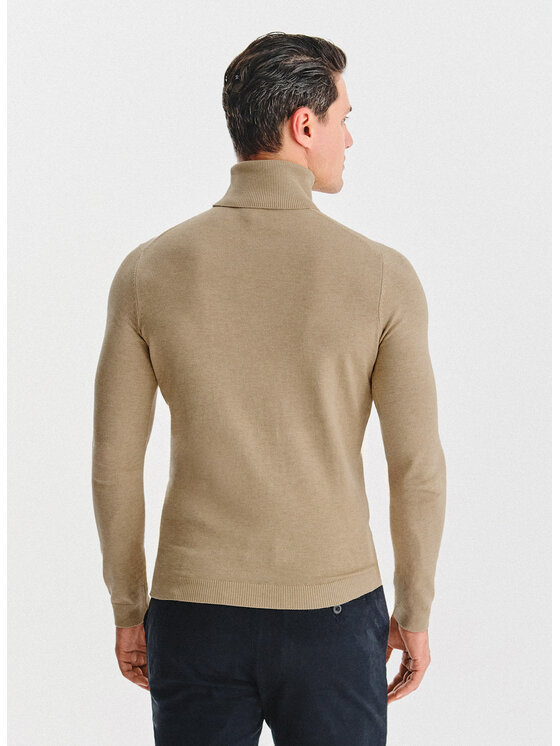 Pako Lorente Pako Lorente Sweter P25WN-2X-032 Beżowy Classic Fit