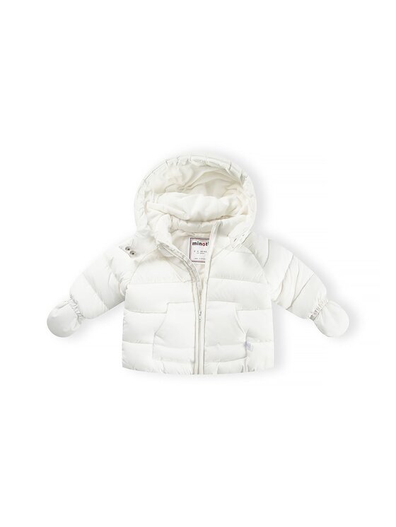 minoti minoti Kurtka zimowa 31BABYCOAT1 Biały Regular Fit