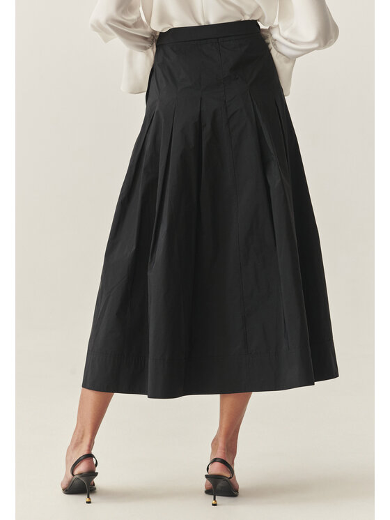 TATUUM Tatuum Spódnica midi TAFTANI Czarny Flare Fit