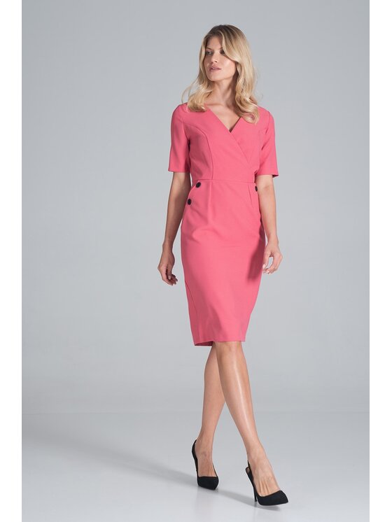 FIGL FIGLFIGL Vestito M851 Arancione Regular Fit