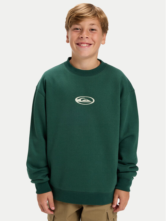 Quiksilver Quiksilver Mikina Salt Water Graphic EQBFT03960 Zelená Regular Fit