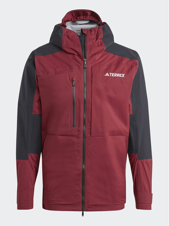adidas adidas Outdoor jakna Terrex Xploric RAIN.RDY Hiking IB4266 Tamnocrvena Regular Fit