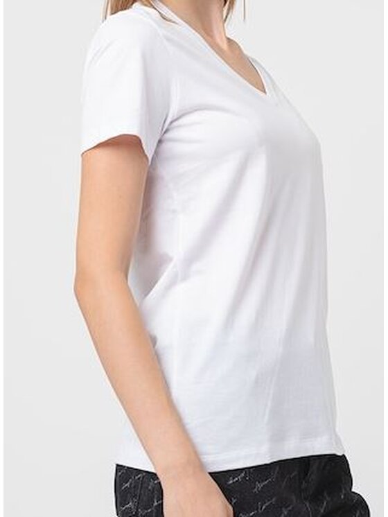 Armani Exchange Armani Exchange T-Shirt 6DYT54 YJG3Z 1000 Biały Regular Fit
