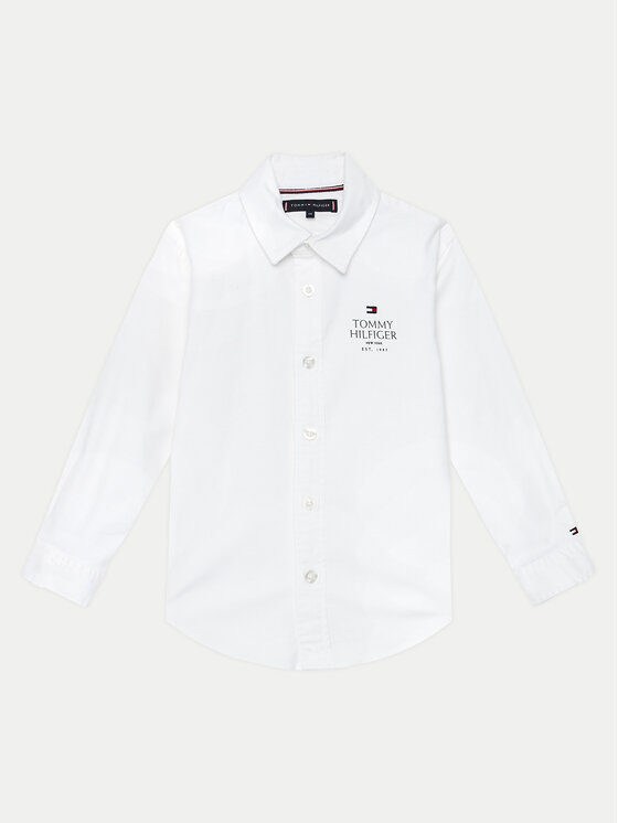 Tommy Hilfiger Tommy Hilfiger Cămașă KB0KB09265 M Alb Regular Fit