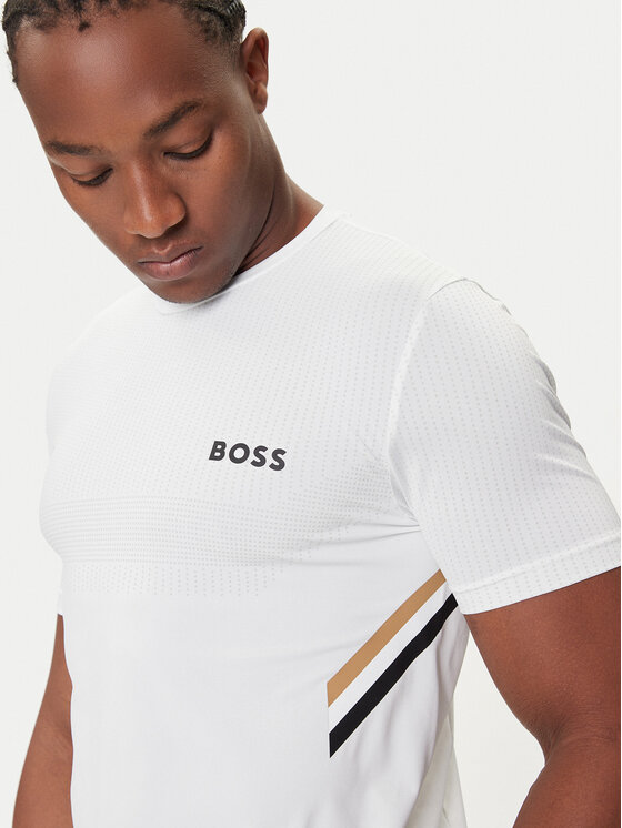 BOSS BOSS T-krekls Tech TOC 50543329 Balts Slim Fit