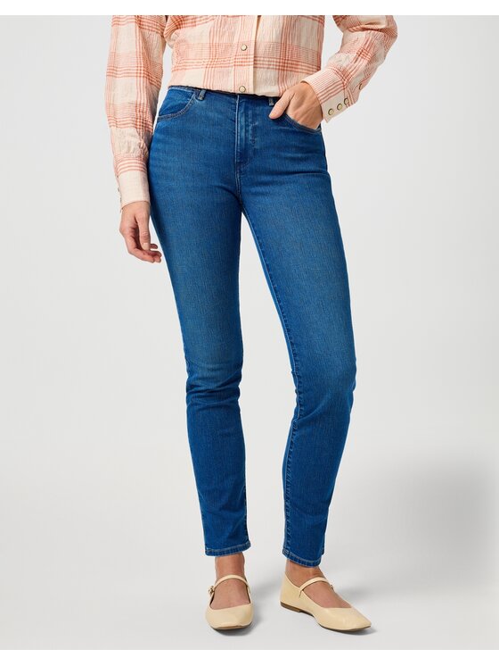 Wrangler Wrangler Jeansy SLIM Niebieski Slim Fit