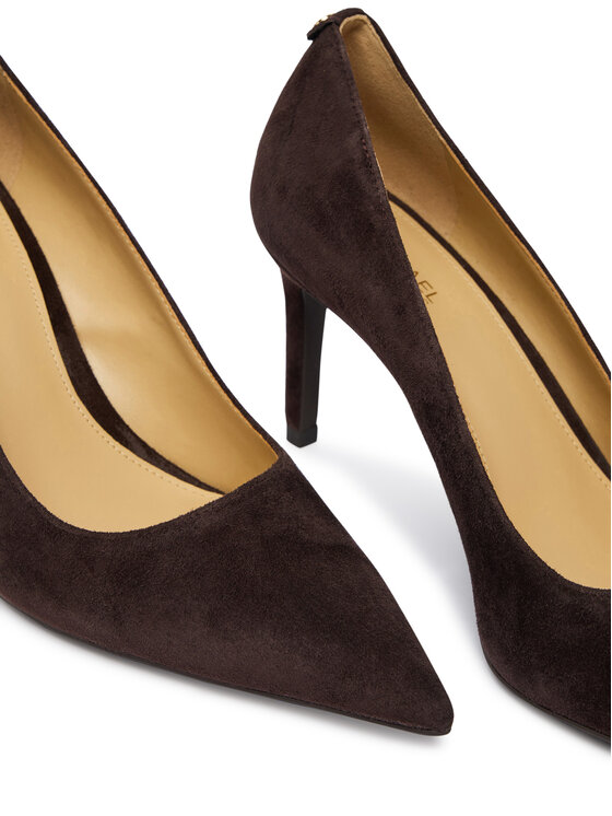 MICHAEL Michael Kors MICHAEL Michael Kors Pantofi cu toc subțire Alina 40F2HNMP1S Maro