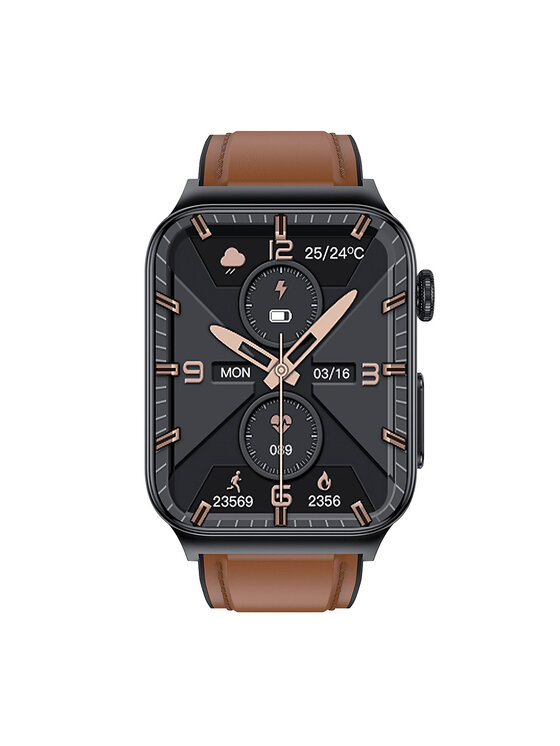 Watchmark Watchmark Smart hodinky Cardio One b Hnedá