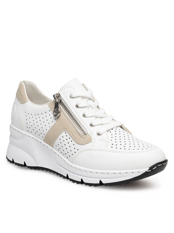 Rieker Rieker Sneakersy N6304-80 Biały