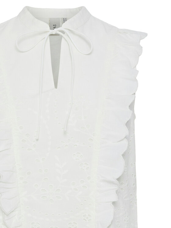 YAS YAS Blúz Luma 26036259 Fehér Regular Fit
