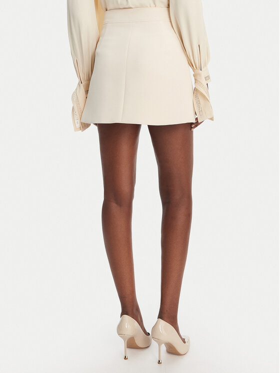 Elisabetta Franchi Elisabetta Franchi Mini suknja GO-150-61E2-V200 Écru Regular Fit