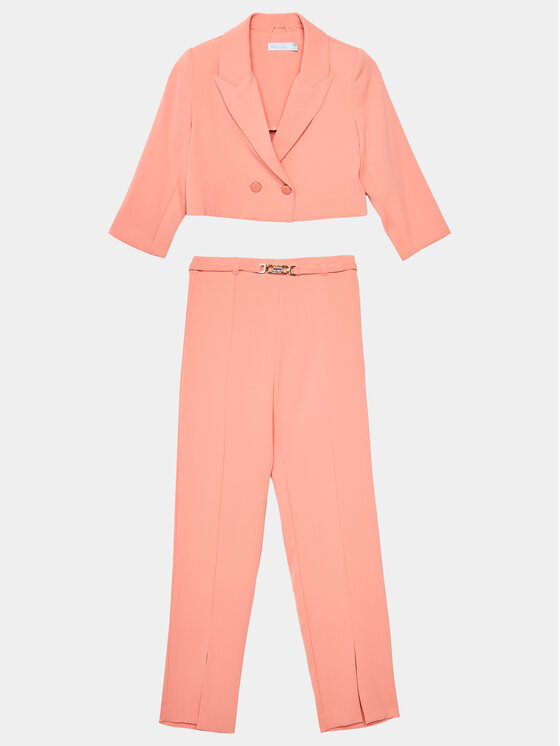 Abel & Lula Abel & Lula Garnitur 5279 Różowy Slim Fit