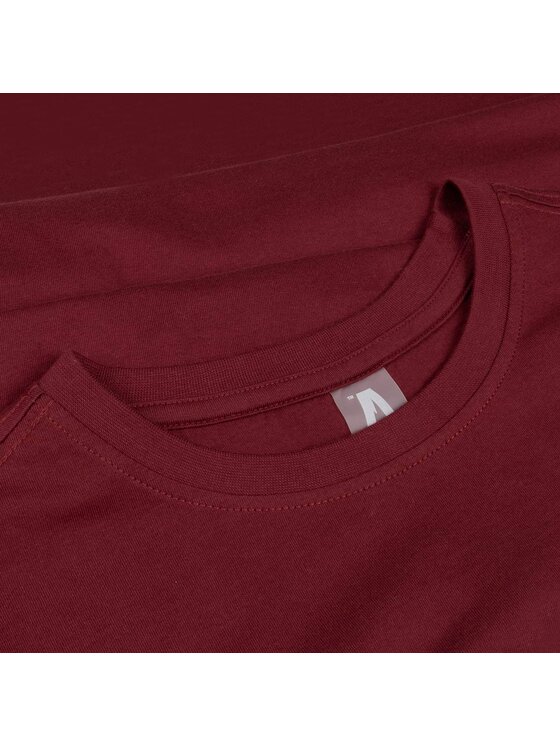 Alpinus Alpinus T-Shirt Polaris II Bordowy Standard Fit