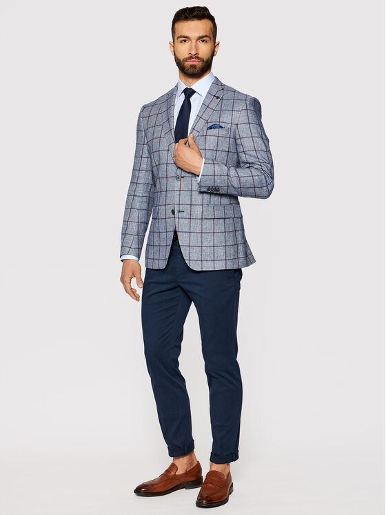 Giacca da abito 3772-00 Blu Regular Fit