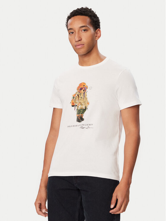 Polo Ralph Lauren Polo Ralph Lauren Тишърт 710B30186001 Бял Regular Fit