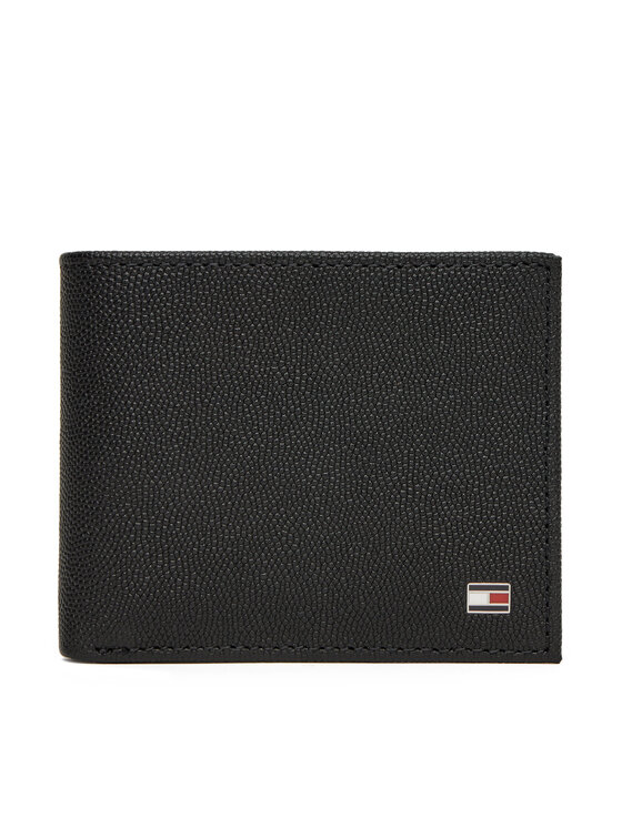 Tommy Hilfiger Tommy Hilfiger Велике Чоловіче Портмоне Th Flag Mini Cc Wallet AM0AM13518 Чорний