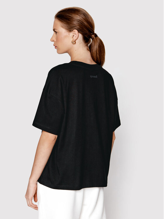 Sprandi Sprandi T-Shirt SP22-TSD511 Schwarz Relaxed Fit