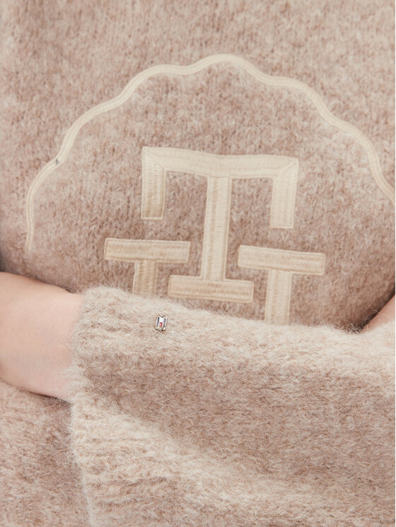 Tommy Hilfiger Tommy Hilfiger Πουλόβερ WW0WW40267 Μπεζ Oversize