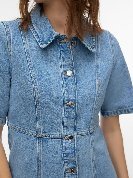 Vero Moda Vero Moda Φόρεμα τζιν Daisy 10346217 Μπλε Standard Fit
