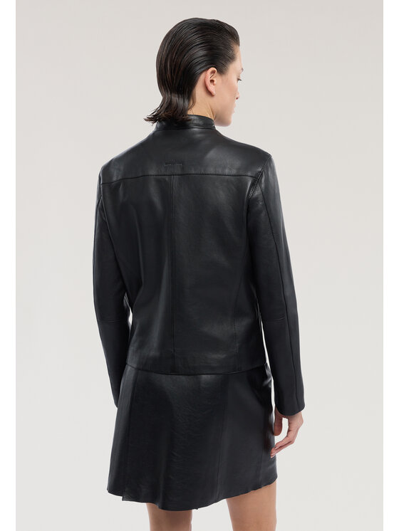 Trussardi Trussardi Giacca di pelle R358A000770N033 Nero Regular Fit