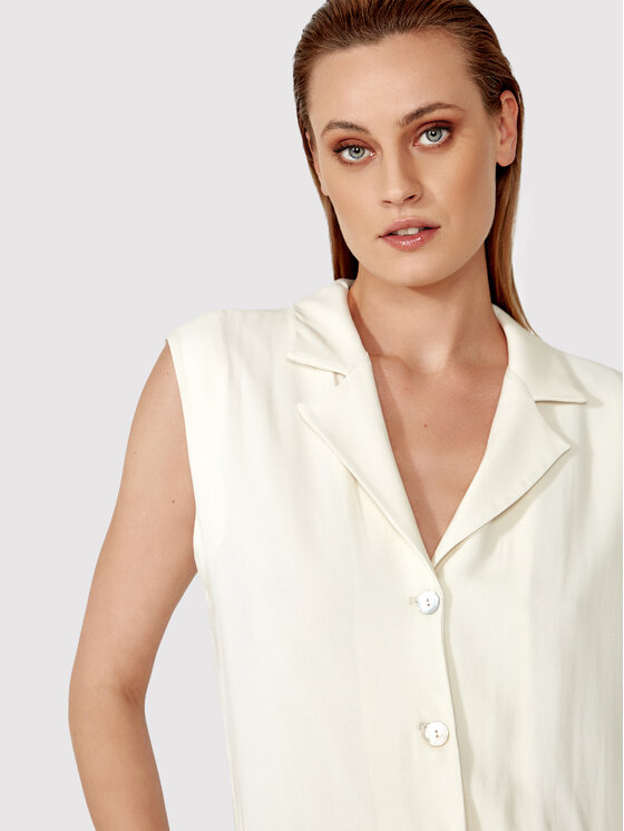 Simple Simple Комбінезон KMD003 Бежевий Regular Fit