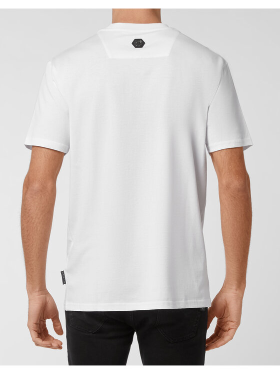 PHILIPP PLEIN PHILIPP PLEIN T-Shirt 177 Biały Regular Fit